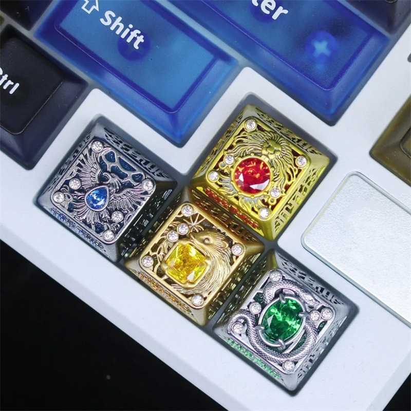 Hogwarts Lights Up--Harry Potter Themed Keycaps from the Four Houses, Childhood Memories, Exquisite Fan-Made Personalized Accessories