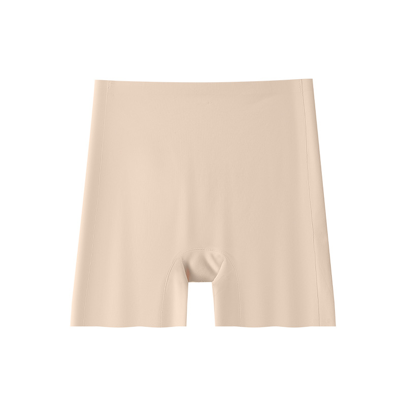 Base líquida de tres puntos para evitar la luz, tono especial, piel oscura, ropa interior de seguridad invisible, entrepierna de algodón puro, bóxer dos en uno sin costuras