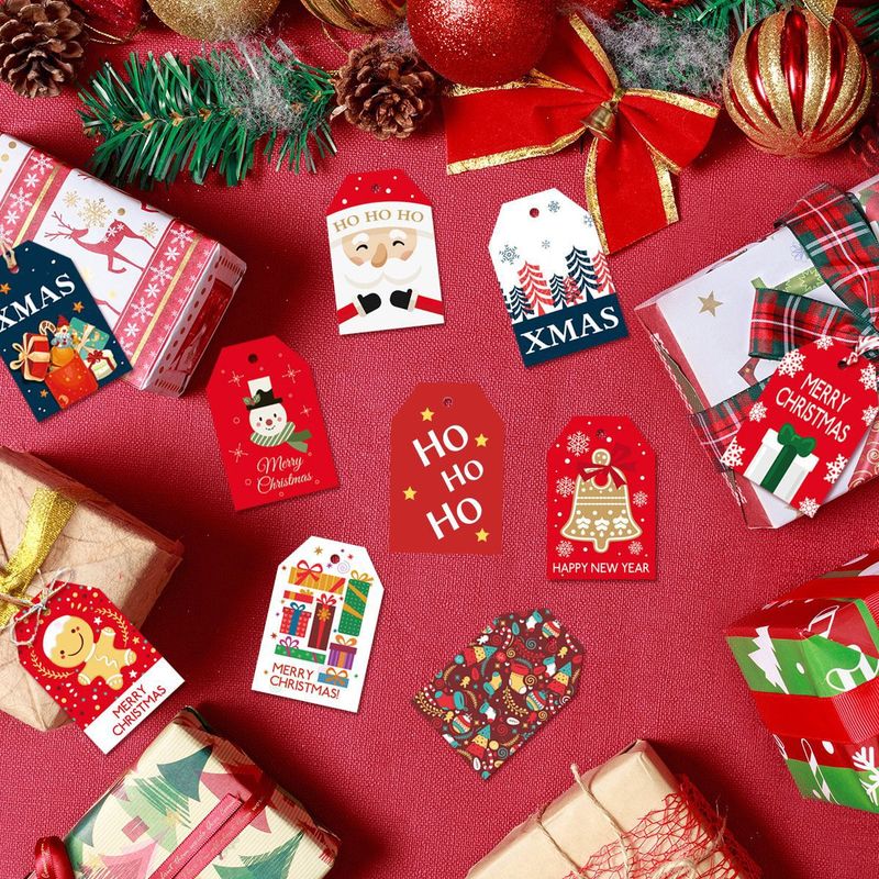 クロスボーダー热い贩売クリスマスツリー装饰プレゼントギフトボックス装饰merrychirstmaタグ祭りカード|undefined