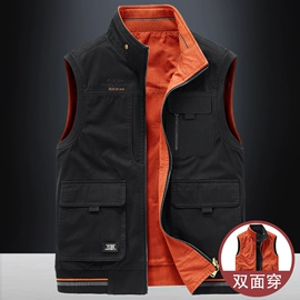 广告衫马甲;男式休闲马甲;男式夹克