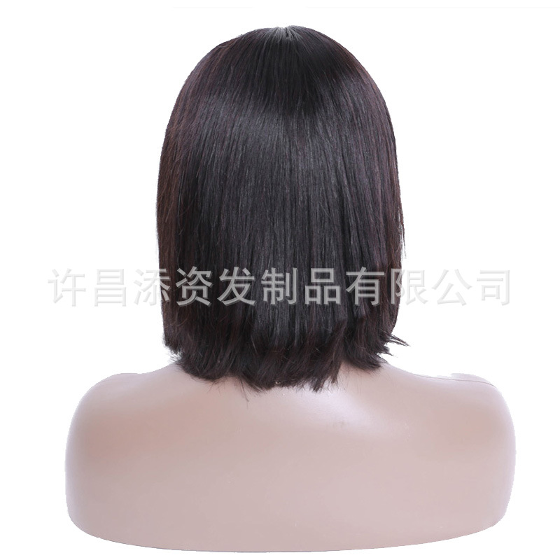 欧美假发13*4hd lace bob wig真人发头套前蕾丝假发human hair详情28