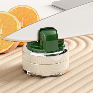 Round Suction Cup Knife Grinding Stone Household Kitchen Knife Scissors Tool Artifact New Professional Quick Knife Grinder