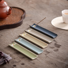 土断桥香插陶瓷线香插底座沉香檀香香薰炉家用室内香器摆件装饰品