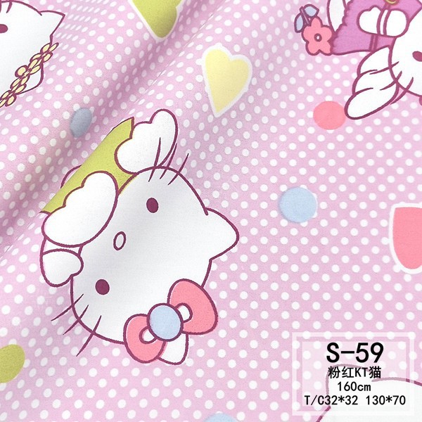 Ropa de cama médica de blanqueo resistente al cloro sarga de algodón de poliéster tela médica de dibujos animados pediátrica ropa de paciente ventas directas de fábrica