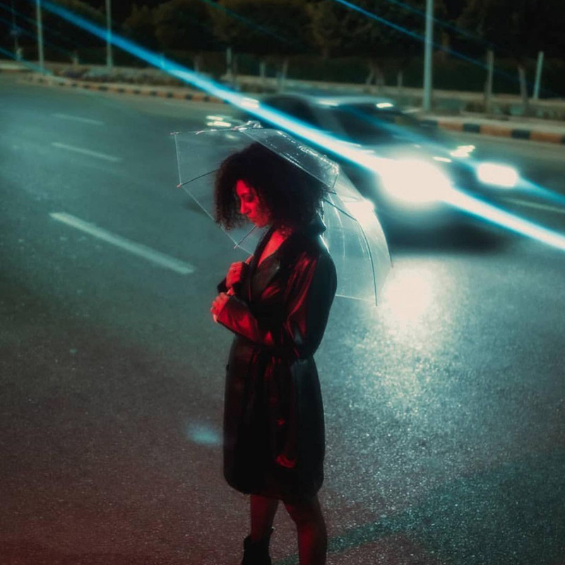 Filtro de banda de efecto de llamarada azul pantalla ancha de película de estilo deformado FILTRO DE CÁMARA DE efecto especial cepillado