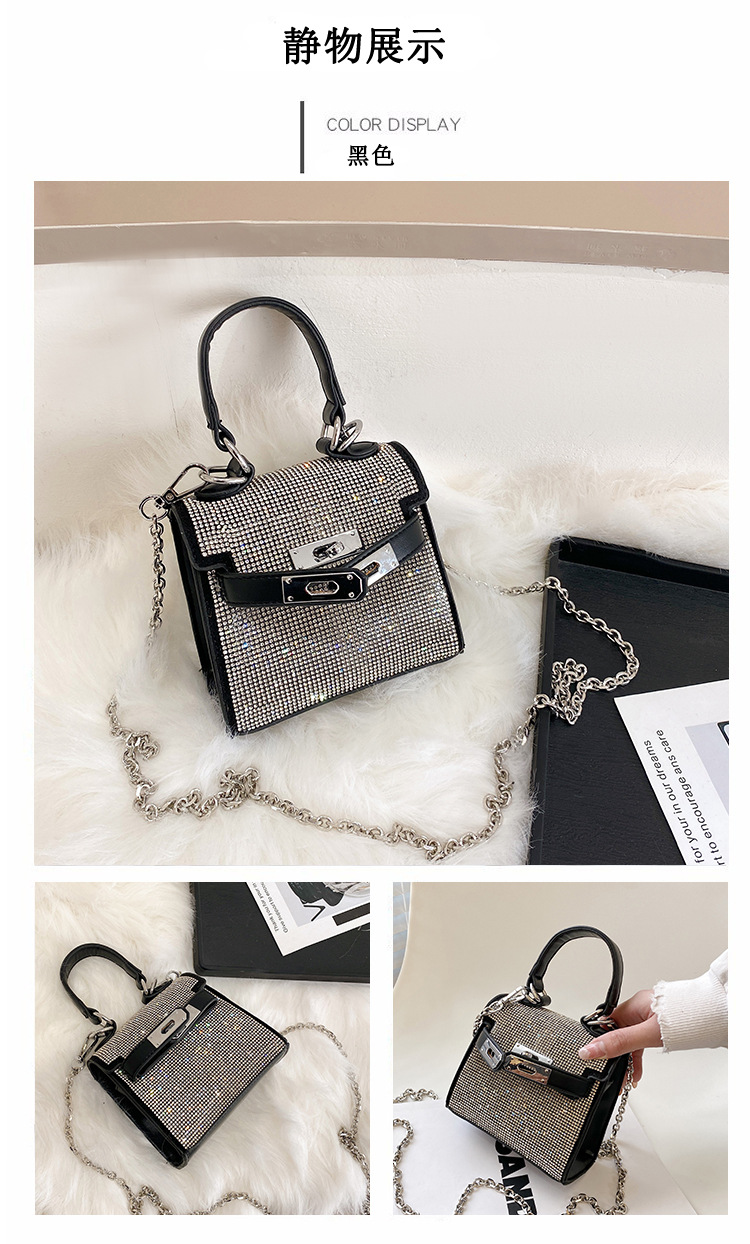 New Fashion Diamond-studded Mini Square Bag display picture 35