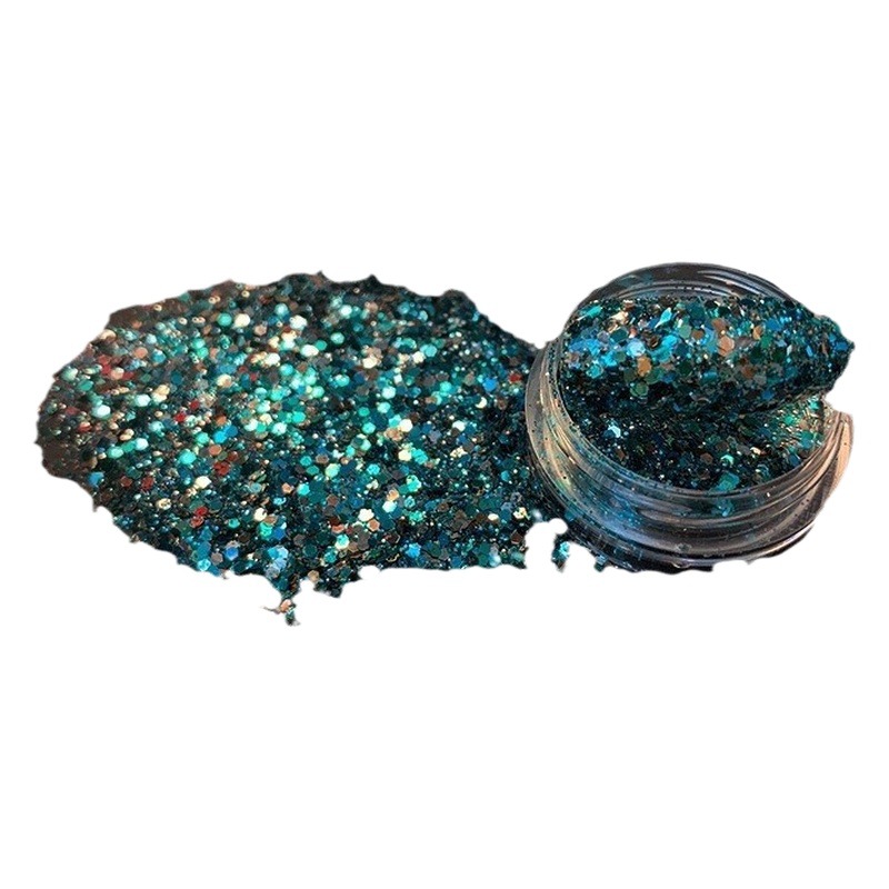 Gradient series glitter powder jewelry DIY glitter sequins quicksand personality nail jewelry magic color uv rubber sleeve epoxy
