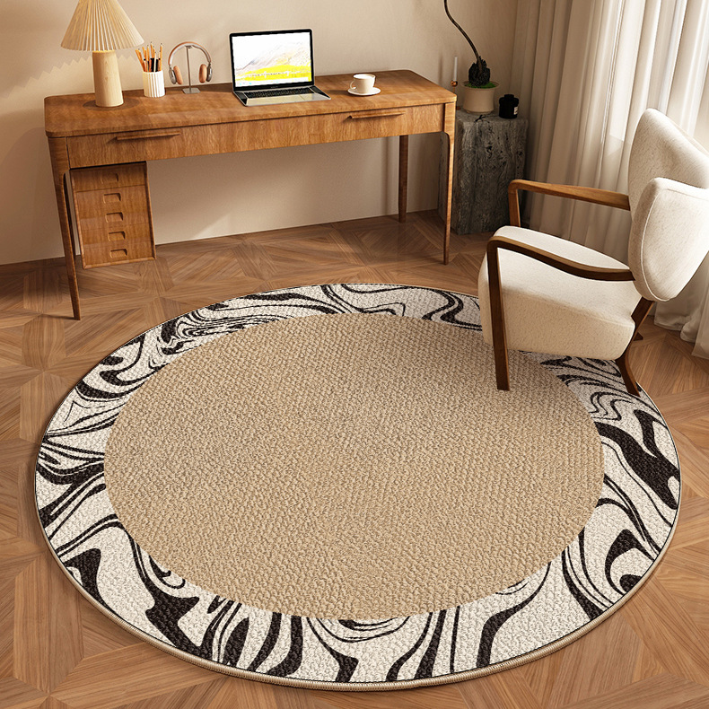 Alta sensación de alfombra redonda TPR belga camisola alfombra dormitorio estudio sala de estar sofá mesa de té mantas