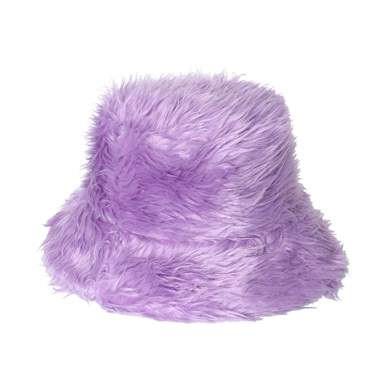 Solid Color Pattern Winter, Autumn Season Women's Fashion Solid Color Sewing Flat Eaves Bucket Hat