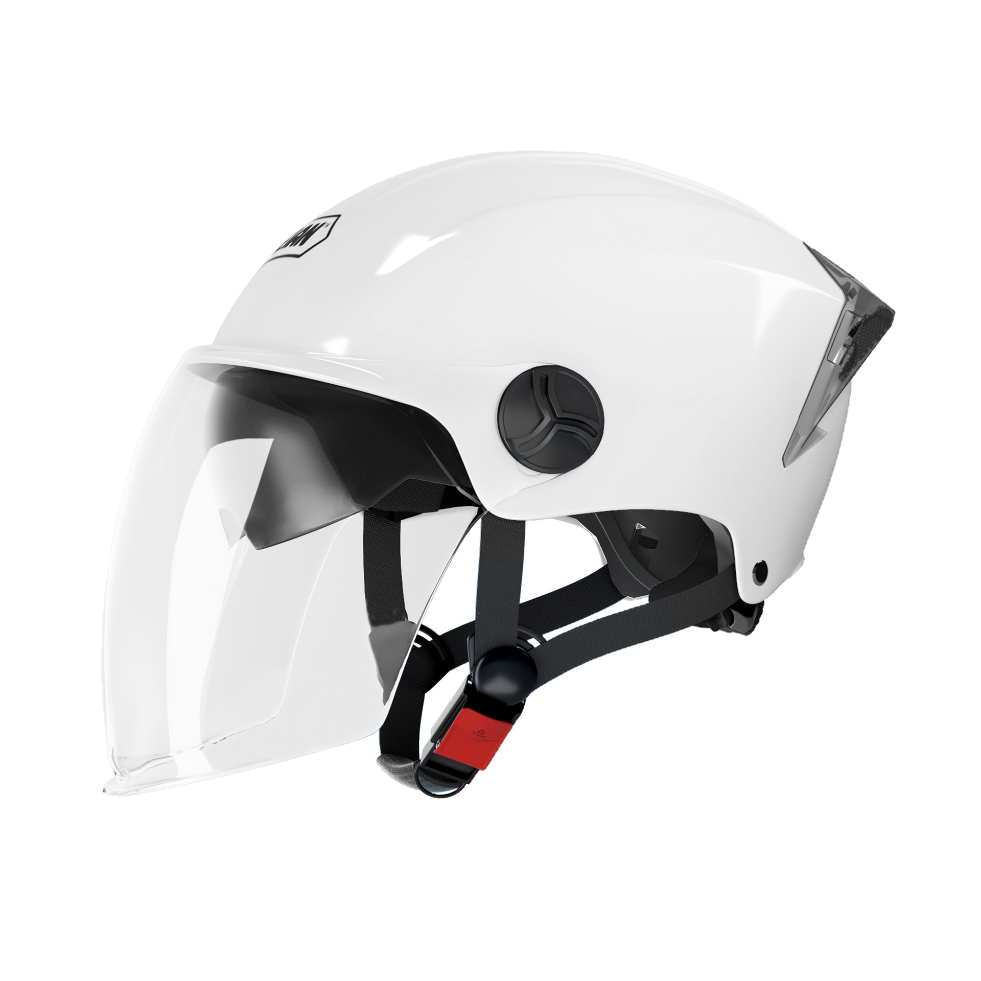 Cascos de vehículos eléctricos certificados 3C para hombres y mujeres, protector solar de verano, batería de doble lente, motocicleta, medio casco de ciclismo universal de cuatro estaciones