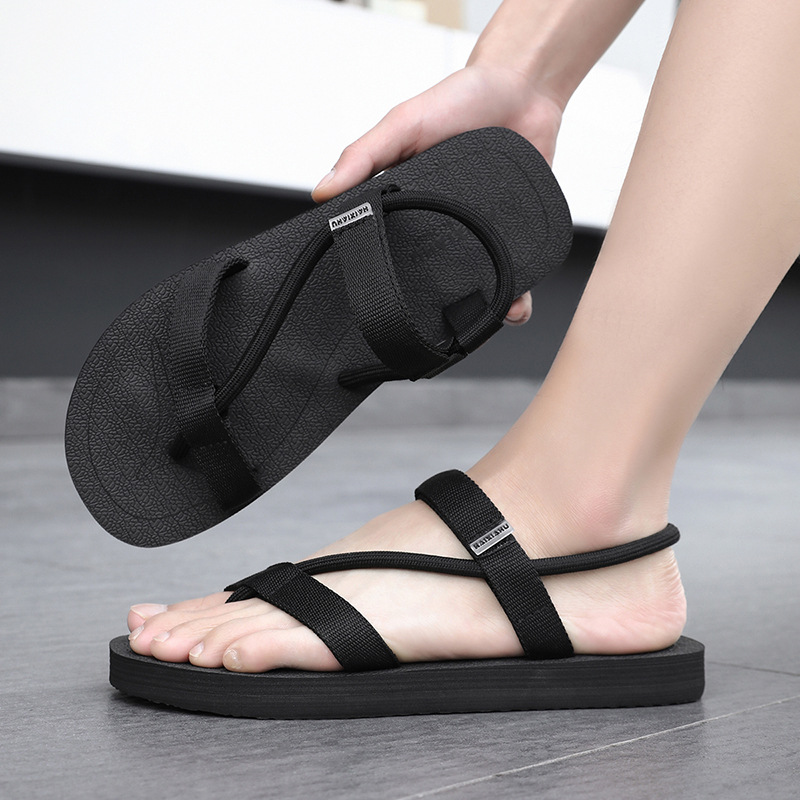 Chanclas zapatos de hombre verano nuevo estilo de los hombres ropa exterior antideslizante, ligero, resistente al desgaste, chanclas de mierda, sandalias deportivas