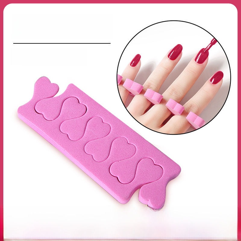 eva Sponge Toe Split Peach Heart Split Finger Split Love Toe Cotton Toe Coating Nail Split Finger Cotton Nail Tool