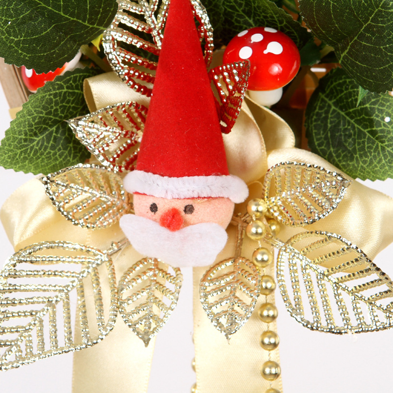 Yeni Ev Mini Ağaç Kolye Simülasyonu Noel Çelengi 40cm Kapı Askısı Dekorasyonu_voghion.com
