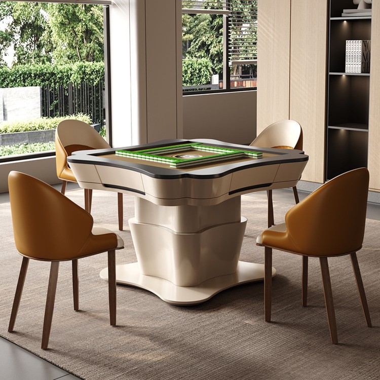 Mesa de centro de placa de roca Mesa de mahjong de elevación multifuncional Sala de estar automática Mesa de comedor de mahjong eléctrica doméstica Máquina de mahjong integrada