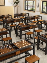 中国围棋象棋辅导班桌子象棋桌学生下棋多用棋盘桌带棋盘棋子