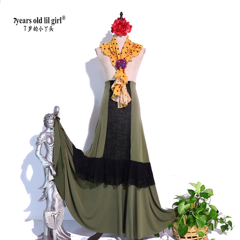 Dance Suit Brand Hot Sale Flamenco Flamengo Flamengo Fishtail Dress EKK27