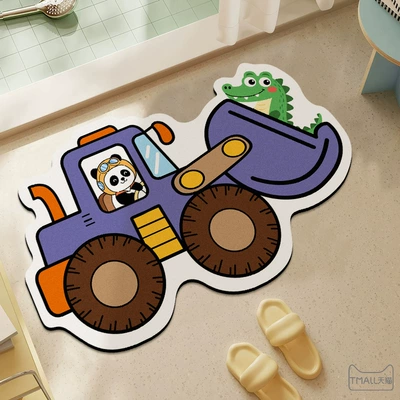 Room Living Room Floor Mats, Avtomobil döşəmə paspasları - sr301-panda-bulldozer-4060cm-diatom-mud-upgraded-model