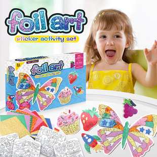 �羳��ͯDIY�X���ֹ���ɫ �߲��N�X���N��Foil ArtŮ���N�����