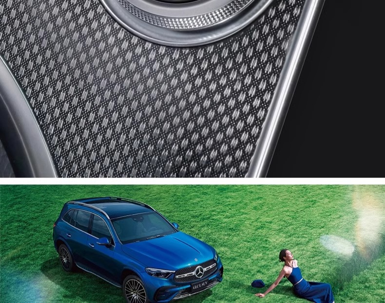 Suitable for Mercedes-Benz c260l one-button start film C- level key decoration protective sticker C200L car interior decoration supplies