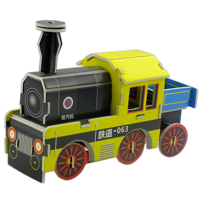 3D Stereo Puzzle Kidsren's Handmade DIY Assembly Toys for Boys Military Tank Train Model Educational Early Education Toys 3D Stereo Puzzle Kidsren's Handmade DIY Assembly Toys for Boys Military Tank Train Model Educational Early Education Toys