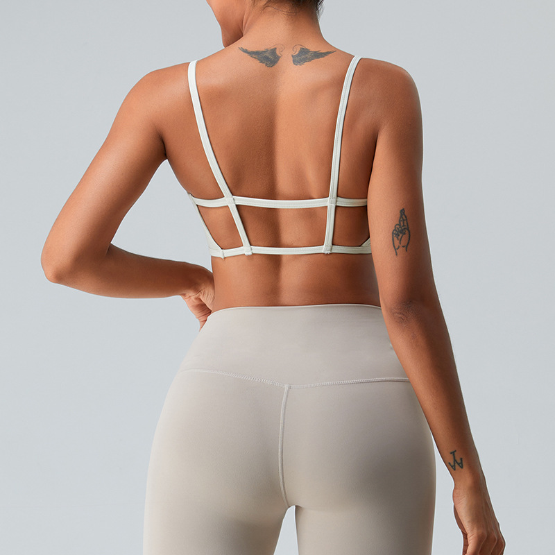 2023 otoño nueva nube sentido deportes ropa interior de las mujeres Correa delgada belleza espalda yoga Sling deportes chaleco entrenamiento ropa superior