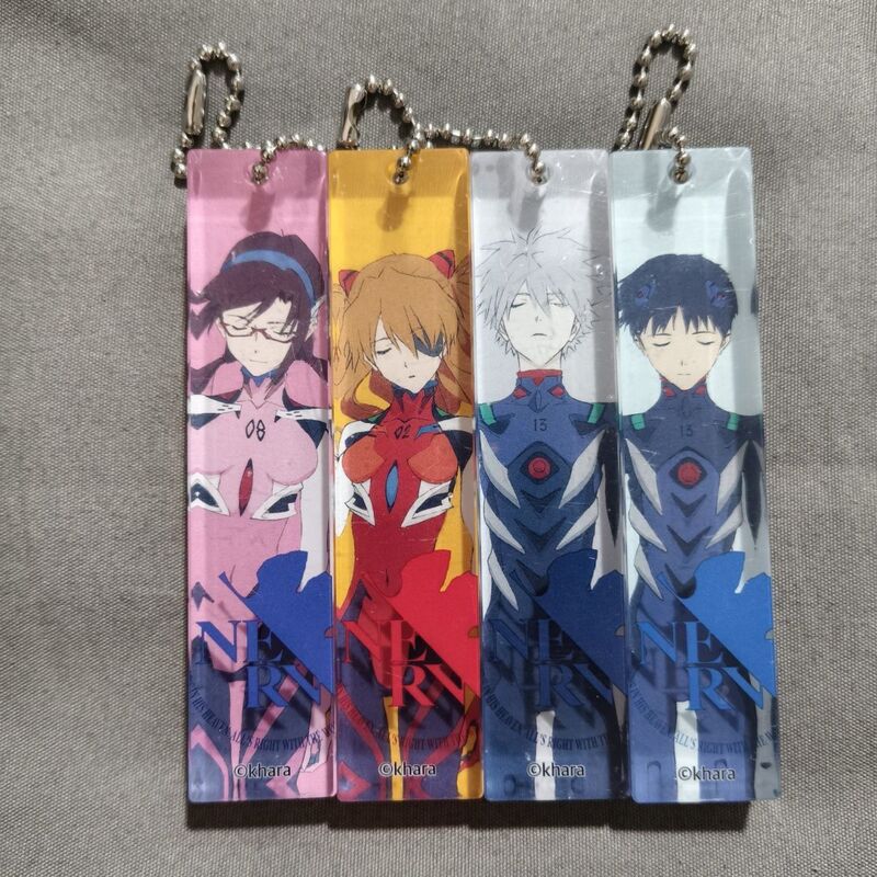 Neon Genesis Evangelion Han Zhan Acrylic Brick Keychain Peripheral Exquisite Gifts for Friends and Besties to Make by Themselves
