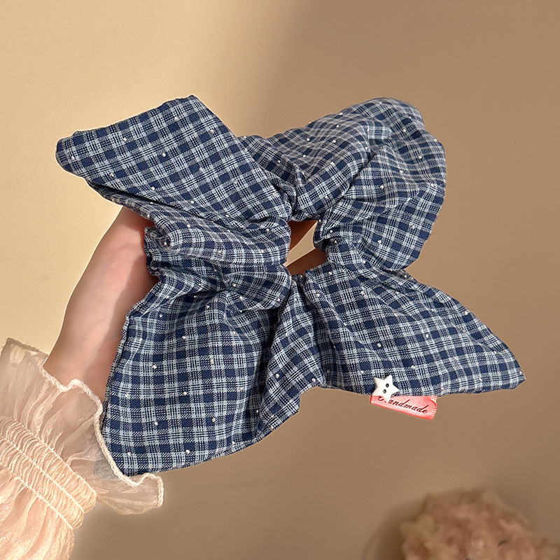 Coletero Scrunchie de Encaje con Flor de Alta Elasticidad para Mujer