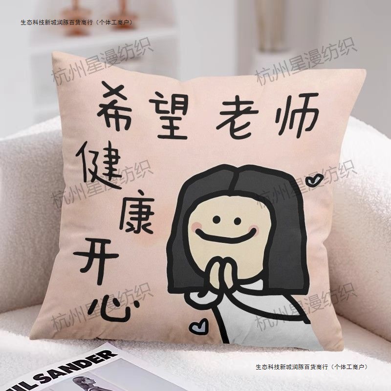 毕业季送给老师的礼物抱枕教师节谢师礼枕头办公室椅护腰靠垫