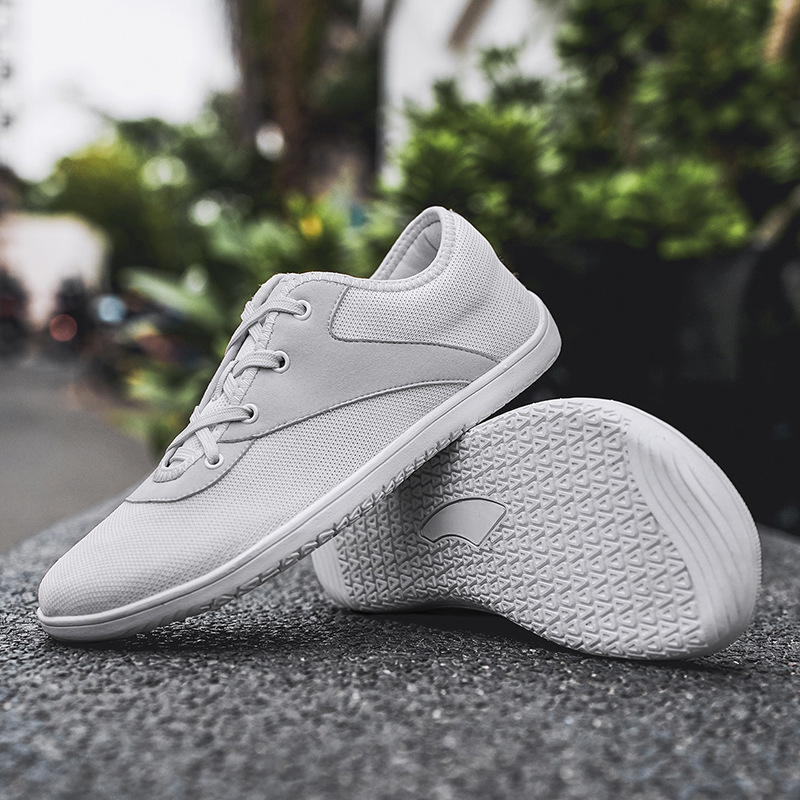 Nuevos zapatos casuales transfronterizos de cabeza ancha descalza con suela suave antideslizante zapatos deportivos transpirables para caminar zapatos de ejercicio para correr en bicicleta