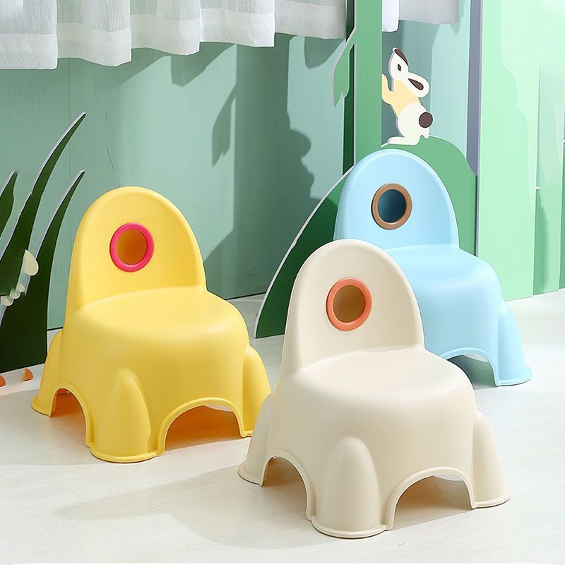 Thickened Children's Rocket Launcher Backrest Home Children's Dining Chair Baby Chair Small Bench Kindergarten Non-Slip Plastic Stool
