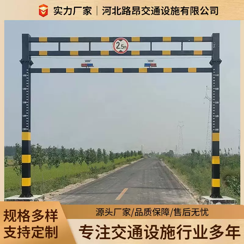 立柱标志杆厂家双柱式交通标志杆路标牌双立柱标志杆交通标志杆
