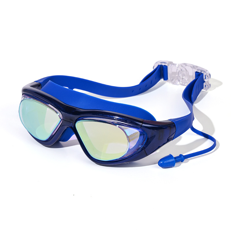 Lentes de natación para adulto con tapones para oídos de PC antivaho para natación