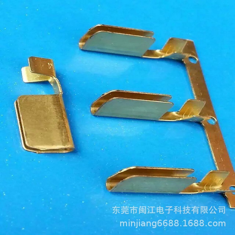 源头厂家电脑家电插头电源线AC电源线插2*4U型单粒方管端子黄铜