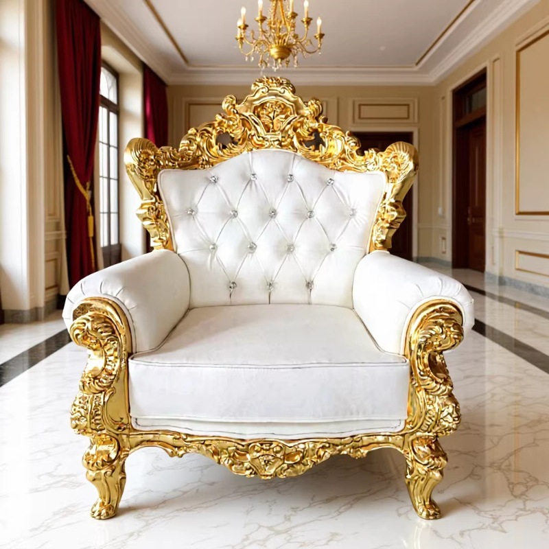Foshan Manufacturer Directly Supplies Fiberglass Accessible Luxury European-Style Multi-Seat Sofa with Multiple Colors for Wedding/Hotel/Banquet