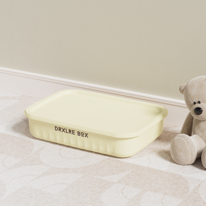 Caja de almacenamiento de PP de piso doméstico transfronterizo apilable engrosada de gran capacidad caja de almacenamiento de artículos diversos de juguete cesta de almacenamiento