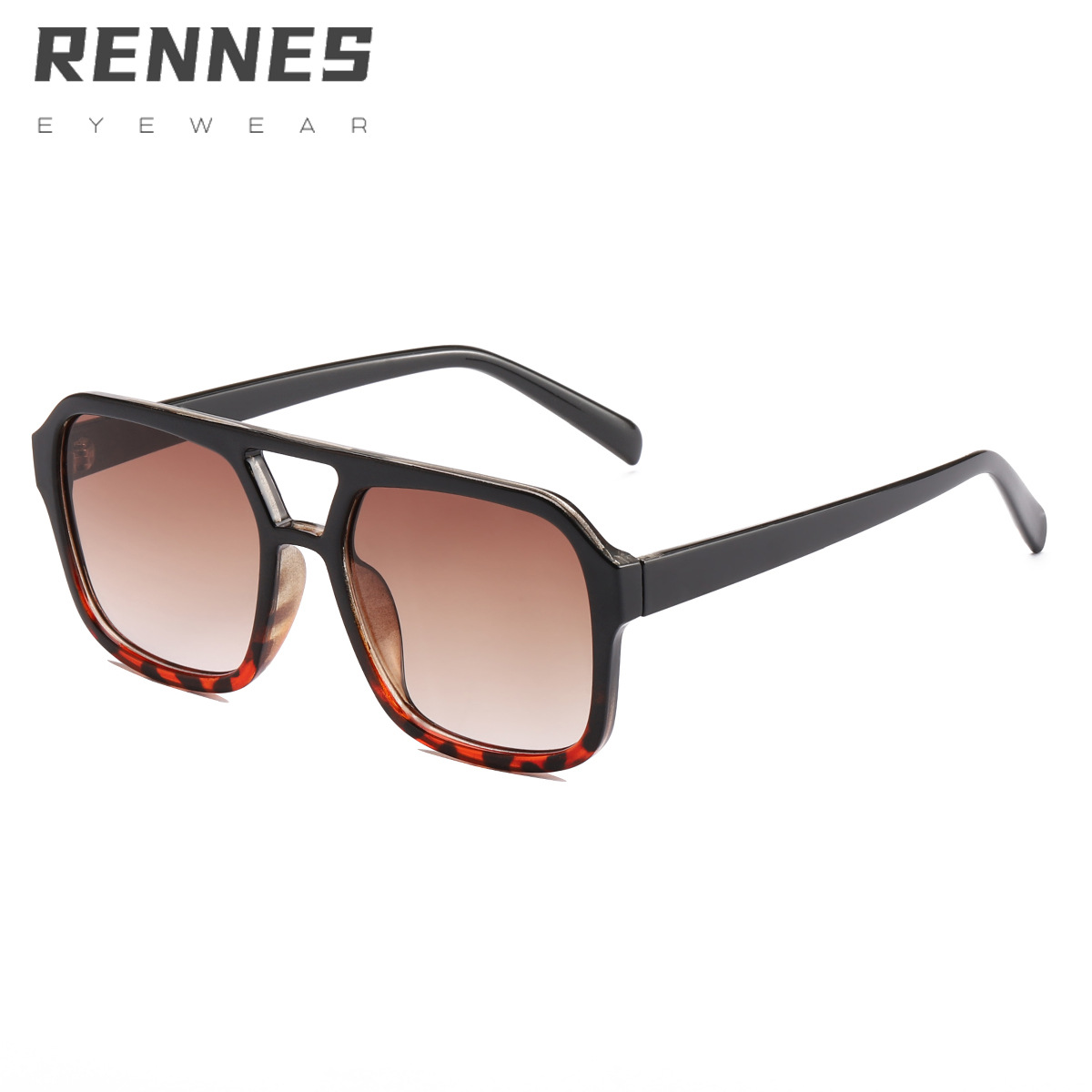 2021 nuevo estilo coreano de moda cuadrado doble haz gafas de sol hombres y mujeres retro personalizado marino moda gafas de sol