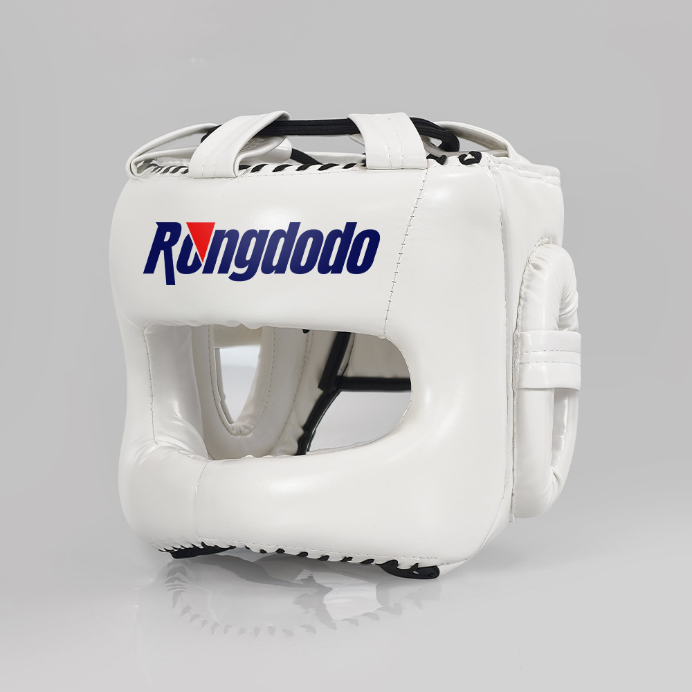 Headgear for Muay Thai and Sanda, closed-style head protection for adults and children, training and sparring helmet, martial arts school practical combat gear