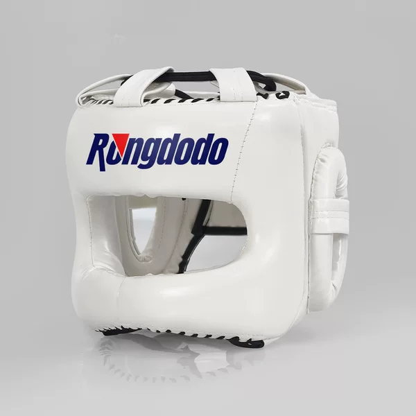 Headgear for Muay Thai and Sanda, closed-style head protection for adults and children, training and sparring helmet, martial arts school practical combat gear