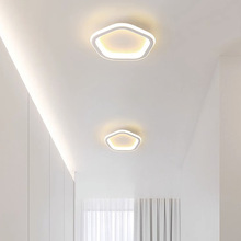 入戶玄關過道燈現代簡約走廊陽台吸頂燈創意極簡方形圓形衣帽間燈