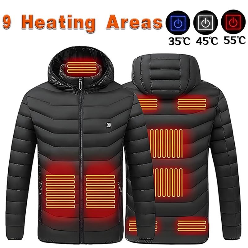 M 76885 Smart Heating Hooded Cotton Coat Intelligent Heating Cotton Coat