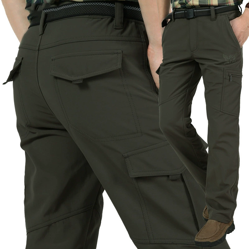 [В наличии] Весенне-Осенний комбинезон Брюки Rush Быстросохнущие брюки Уличные эластичные брюки с несколькими сумками Четырехсторонние мужские 105-2