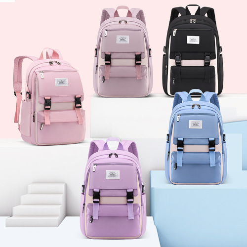 Sesame Baby's new schoolbag for primary school students, lightweight casual backpack for boys and girls aged 6-12 years old, children's backpack