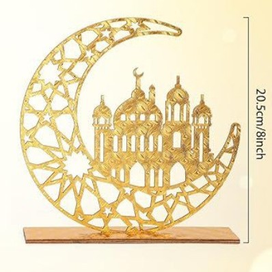 木质月亮五角星DIY节日木制工艺品LED灯家居装饰礼品摆件