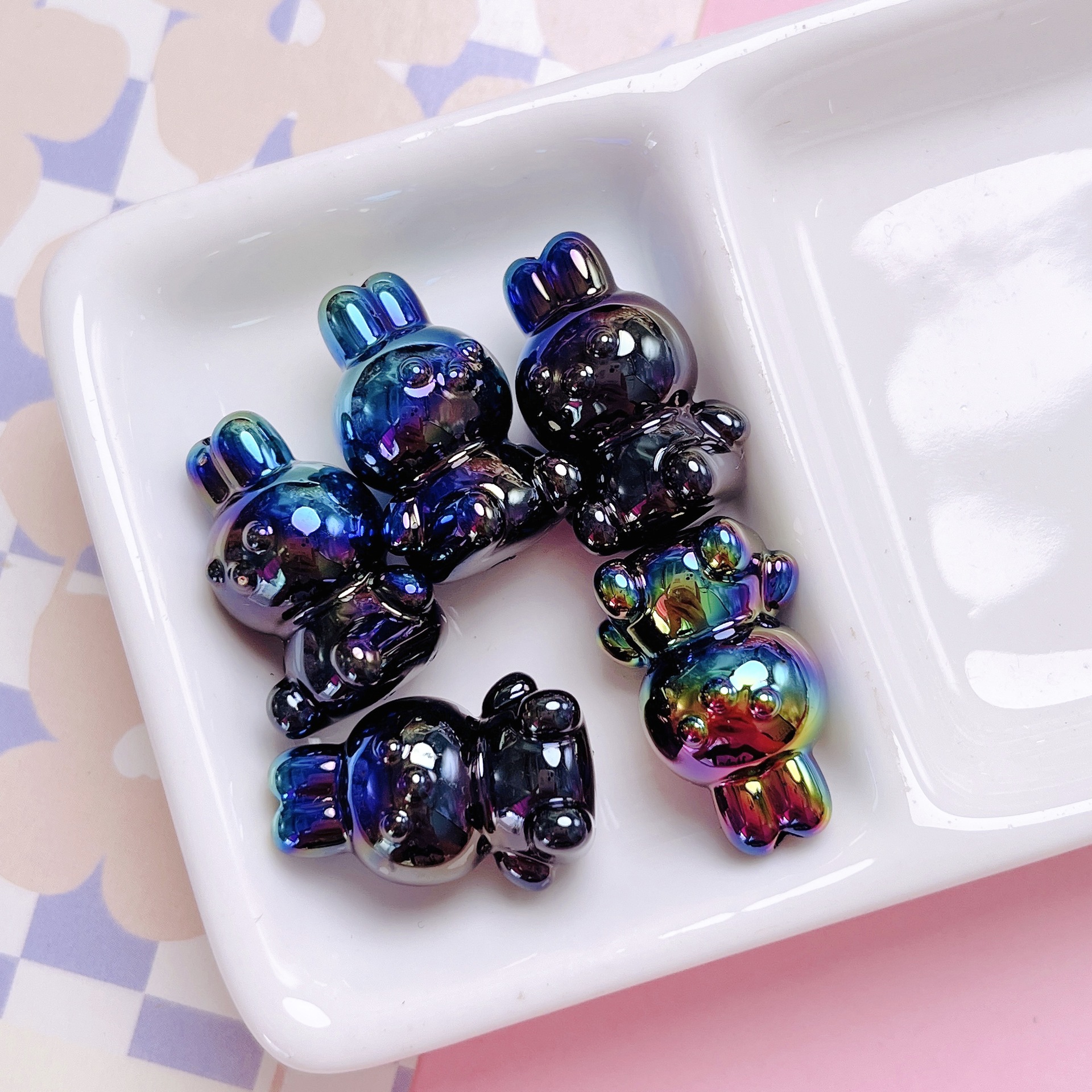 56g Weight Beads Jewelry Making Type Beaded, Mobile Phone Chain, Keychain Classification 10 PCS/Package Quantity Arylic Material Rabbit, Bag, Bunny Pattern All Seasons Season Cute, Vacation, Classic Style Style Beaded Craft 10 PCS/Package Arylic Rabbit Bag Bunny Beaded Mobile Phone Chain Keychain Beads 10