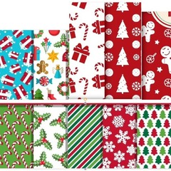 クリスマスシリーズ10種類の40枚15*15cmの布組の平織りの花の綿の小さい花の綿布