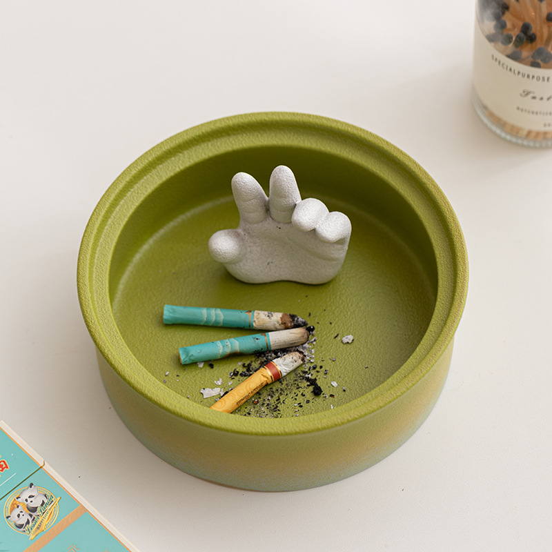 세라믹 그라디언트 더 나은 가정 재떨이 안티 플라이 애쉬 트렌드 오피스 장식 다도 액세서리