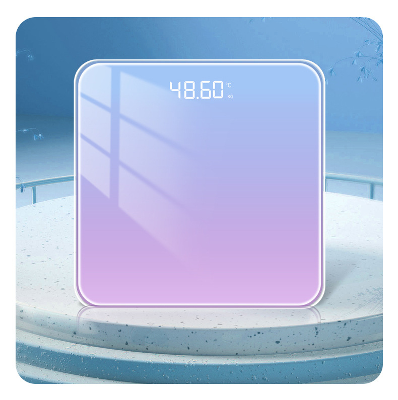 Weishang LOGO weight scale household digital scale human body fat scale small girls dormitory weighing scale electric high precision