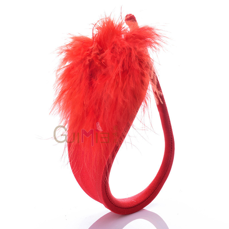 Qimier ropa interior sexy invisible en forma de C pantalones sexy cadera expuesta Tanga encaje transparente pareja ropa interior traje