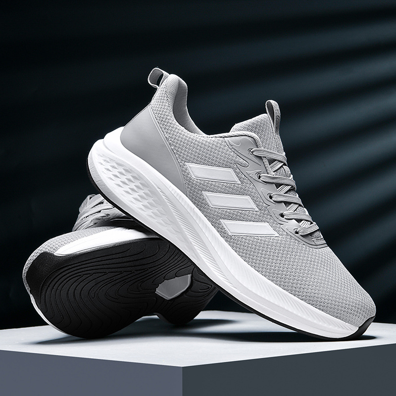 2026 pareja de malla transpirable zapatos de carrera casuales Putian tres barras placa de carbono al aire libre zapatillas deportivas ligeras resistentes al desgaste hombre