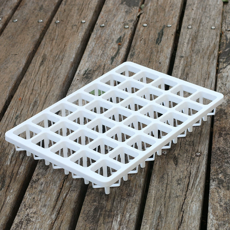 35 отверстий 4 см квадратного горшка Вьентьян горшок большой палец скосяный горшок лоток маленький белый квадратный боковой пропущеный пластик